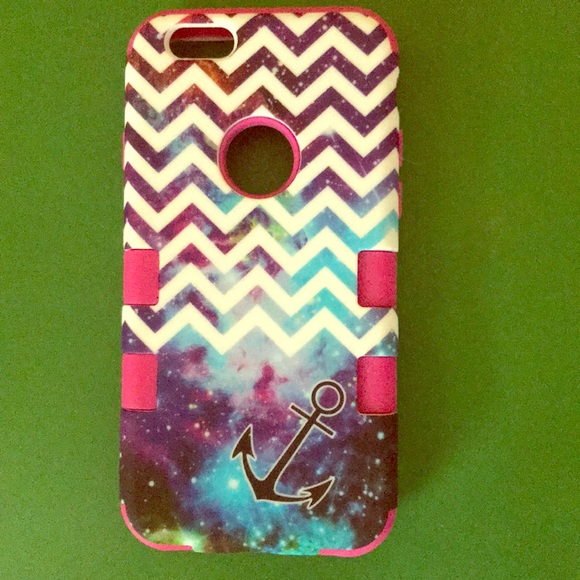 iPhone 7 phone case. Bright color and anchor - Picture 1 of 5